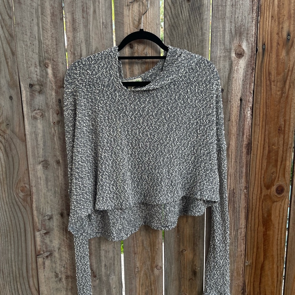 Urban outfitters Grey cropped hoodie
